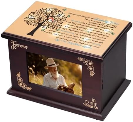 PREKIAR Wooden Cremation Urn with Photo Frame