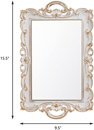 Frcctre 3-Piece Decorative Mirror Tray Set