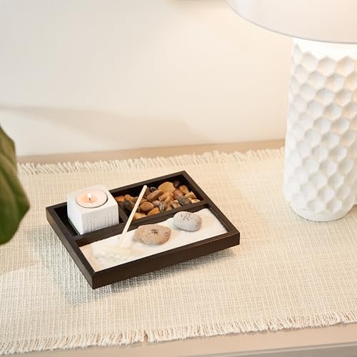 Zingz Thingz Wooden Zen Garden Kit for Home Decor