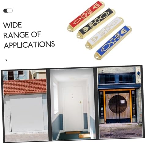 Wakauto 4pcs Retro Mezuzah Cases Decorative Gatepost Gifts