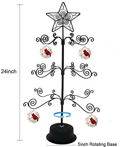 HOHIYA 24 Inch Rotating Ornament Display Stand
