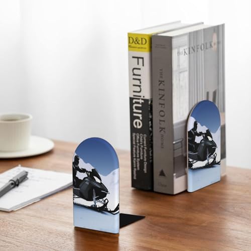 Heavy Duty Wooden Book Ends with Non-Slip Base