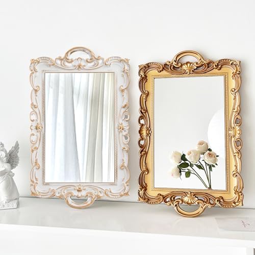 Frcctre 3-Piece Decorative Mirror Tray Set
