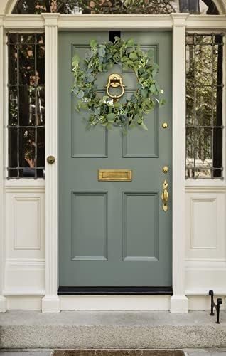 Handmade Eucalyptus Wreath for Front Door 22 Inch