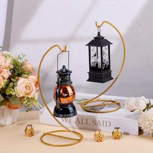 2pcs Golden Iron Wire Hanging Display Stand for Decorations