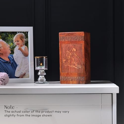 11 Inch Wooden Cremation Urn For Ashes