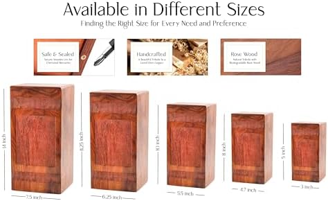 Chicken Themed Wooden Urn for Human Ashes 1125 Inch