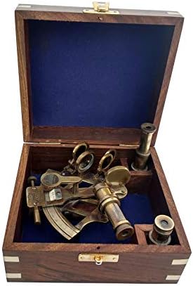 Marine Sextant - Cool Nautical Decor - Antique Brass Finish