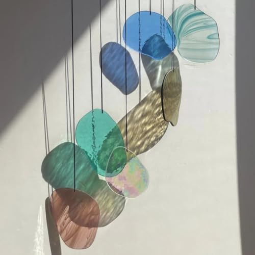 ZHANGBH Wall Art Glass Hanging Mobile