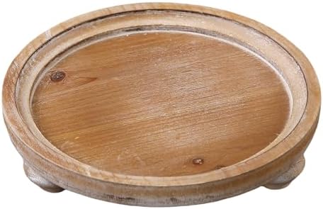 SOFE 10 Inch Round Wooden Serving Tray