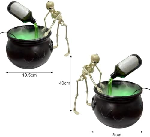Halloween Decor Cauldron with Floating Potions and Diffuser