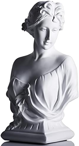 12 Inch Young Venus Bust Statue - Greek Goddess Home Decor