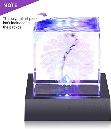 Facmogu 9 LED Light Base for Crystal 3D Glass Art