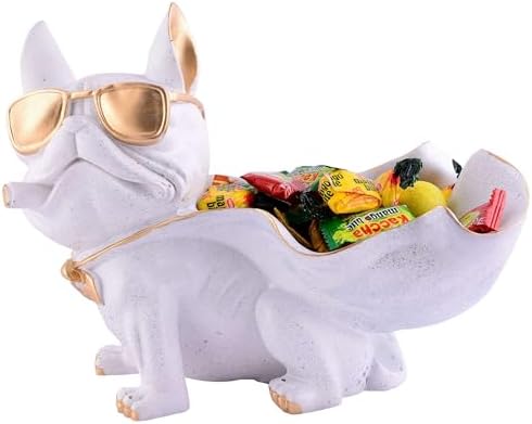 Cute Resin Cool Dog Sculpture for Home Decor