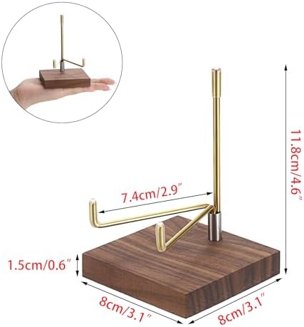 Hipiwe Adjustable Metal Arms Display Easel with Wooden Base