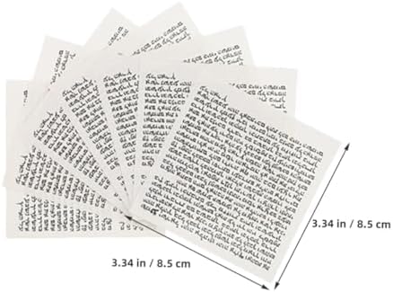 PRETYZOOM 100Pcs Jewish Mezuzah Scroll Wall Decor