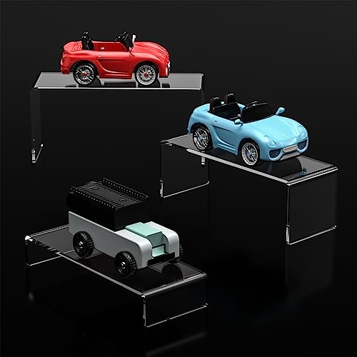 Ouskr 6 Pcs Clear Acrylic Display Risers for Shelf