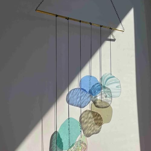 ZHANGBH Wall Art Glass Hanging Mobile