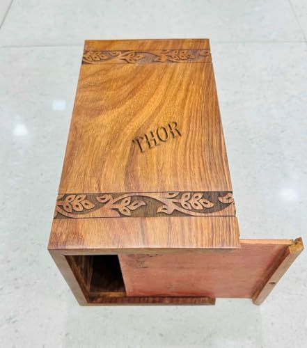 Handcrafted Rosewood Cremation Urn for Human and Pet Ashes