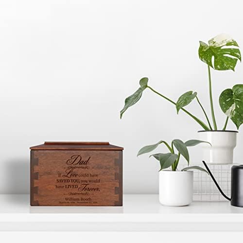 LifeSong Milestones Small Personalized Wooden Cremation Urn