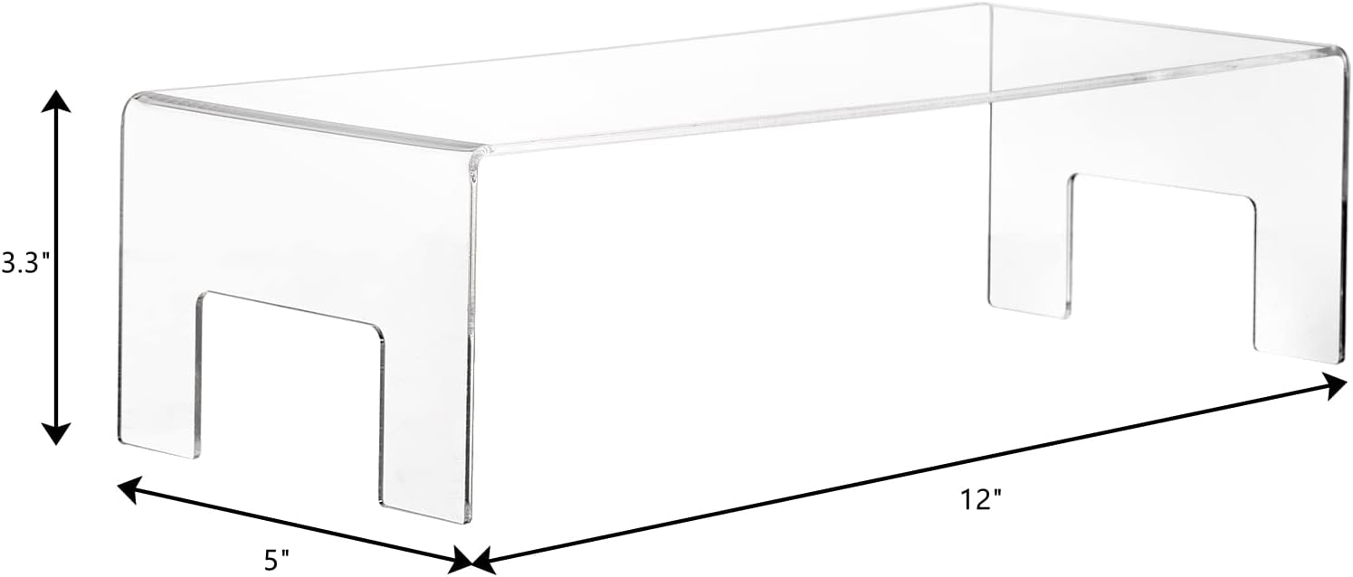 Frcctre 2 Pack Acrylic Display Risers for Dessert and Toys