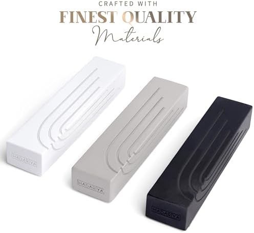 Chic Urban Mezuzah Door Ornament Concrete Base with Gray Shin