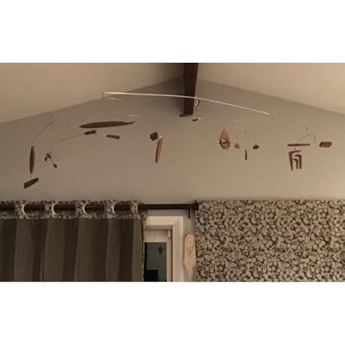 Unique Handmade Wood Artistic Hanging Mobiles 14 Inches