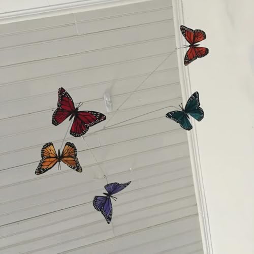 Colorful Five Butterfly Mobile for Crib