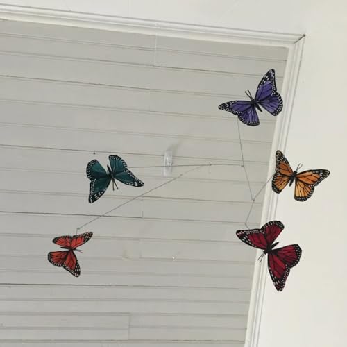 Colorful Five Butterfly Mobile for Crib