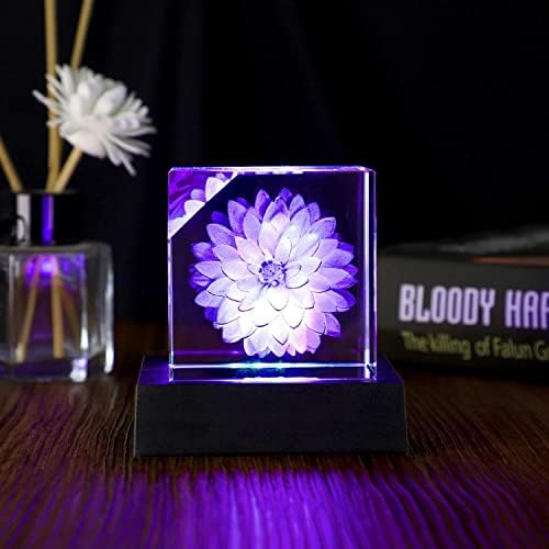 Facmogu 9 LED Light Base for Crystal 3D Glass Art