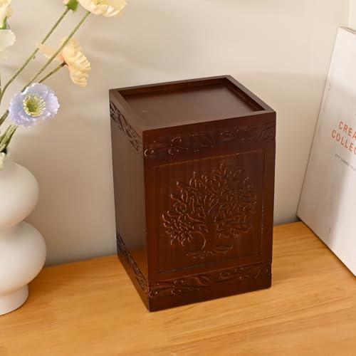 Elegant Wooden Tree of Life Cremation Urns