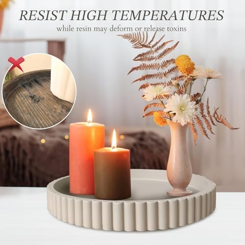 Large Round Decorative Tray for Coffee Table