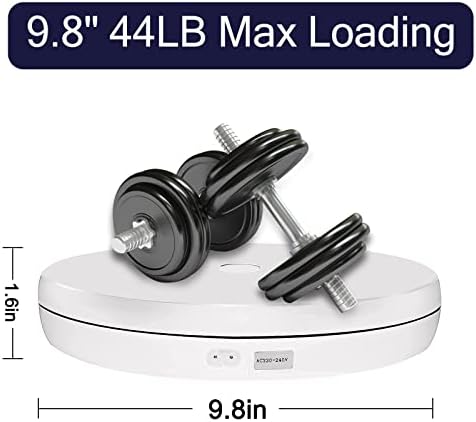 Foleto Motorized Rotating Display Stand with LED Light