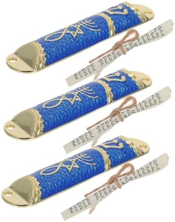 Wakauto 3 Sets Jewish Mezuzah Case Decor