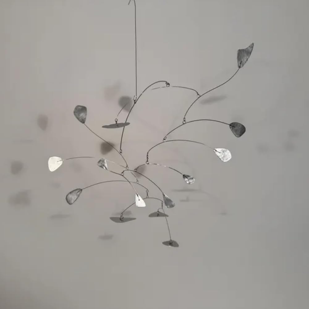 Metal Kinetic Hanging Mobile Sculpture 24 W x 18 H