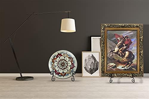 8 Inch Plate Stand Display Holder Black Metal Easel