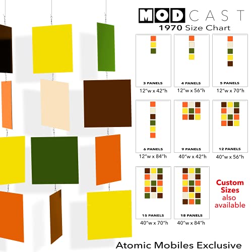 1970 Retro Style MODcast Hanging Mobile Room Divider