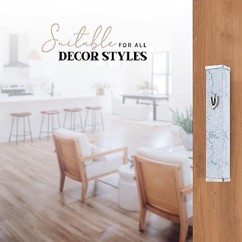 Suri Modern Mezuzah with Non Kosher Scroll and Adhesive Case