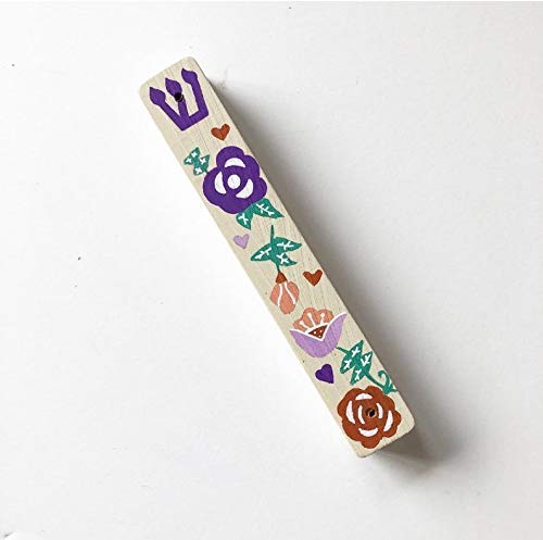 Lea Joelle Flower Mezuzah Beige