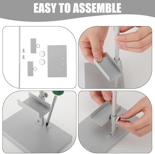 Yaocom Tabletop Picture Frame Easel Stand with Adjustable Metal Frame Silver