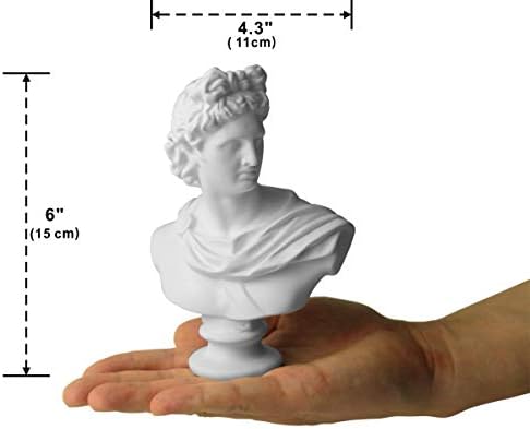 Garwor Apollo Sun God 6 Inch Resin Bust Sculpture