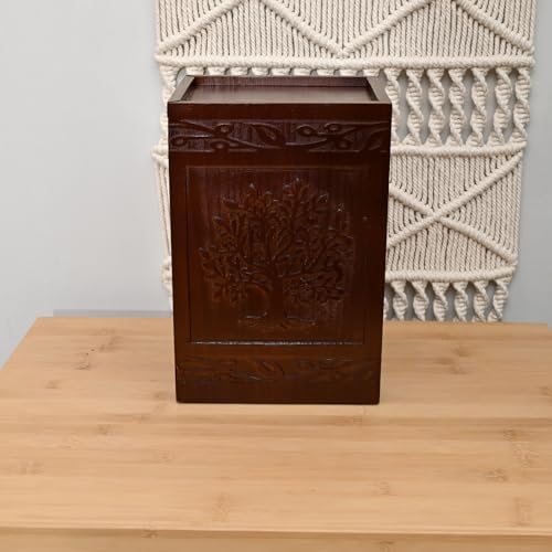 Elegant Wooden Tree of Life Cremation Urns