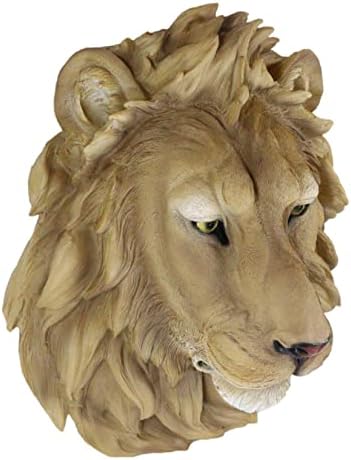 Ebros Gift Safari Lion Head Wall Decor Plaque 16 Tall