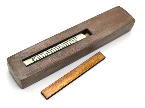 Rustic Wooden Walnut Wedding Mezuzah Decorative Sign