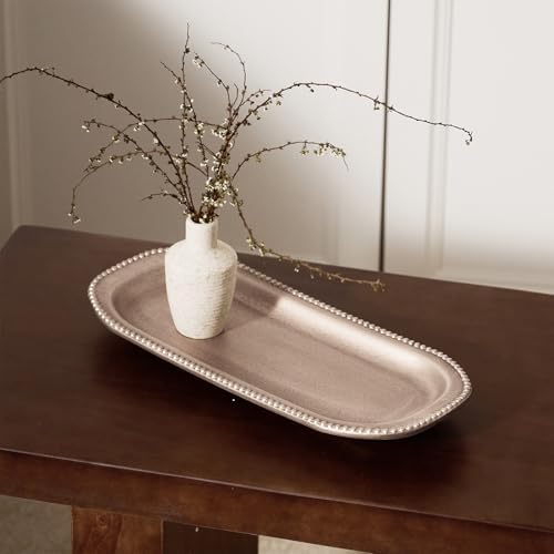 Wooden Decorative Tray Oval Boho Coffee Table Decor