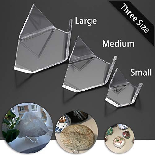 Hipiwe 5 Pack Acrylic Triangle Display Stands