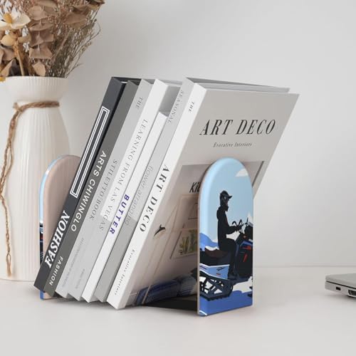 Heavy Duty Wooden Book Ends with Non-Skid Base