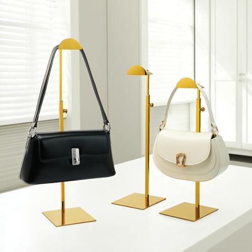 Chawtalion 3PC Gold Purse Display Stand Holder