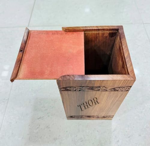 Handcrafted Rosewood Cremation Urn for Human and Pet Ashes