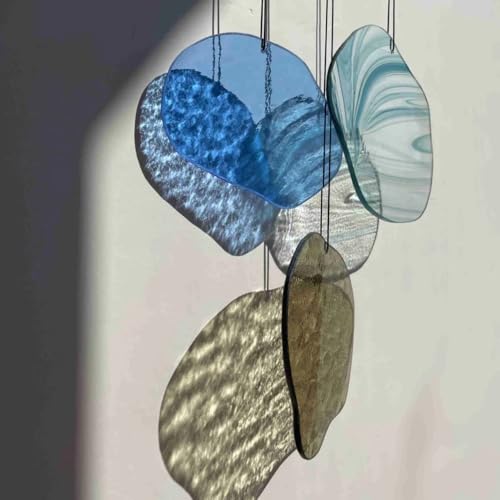 ZHANGBH Wall Art Glass Hanging Mobile